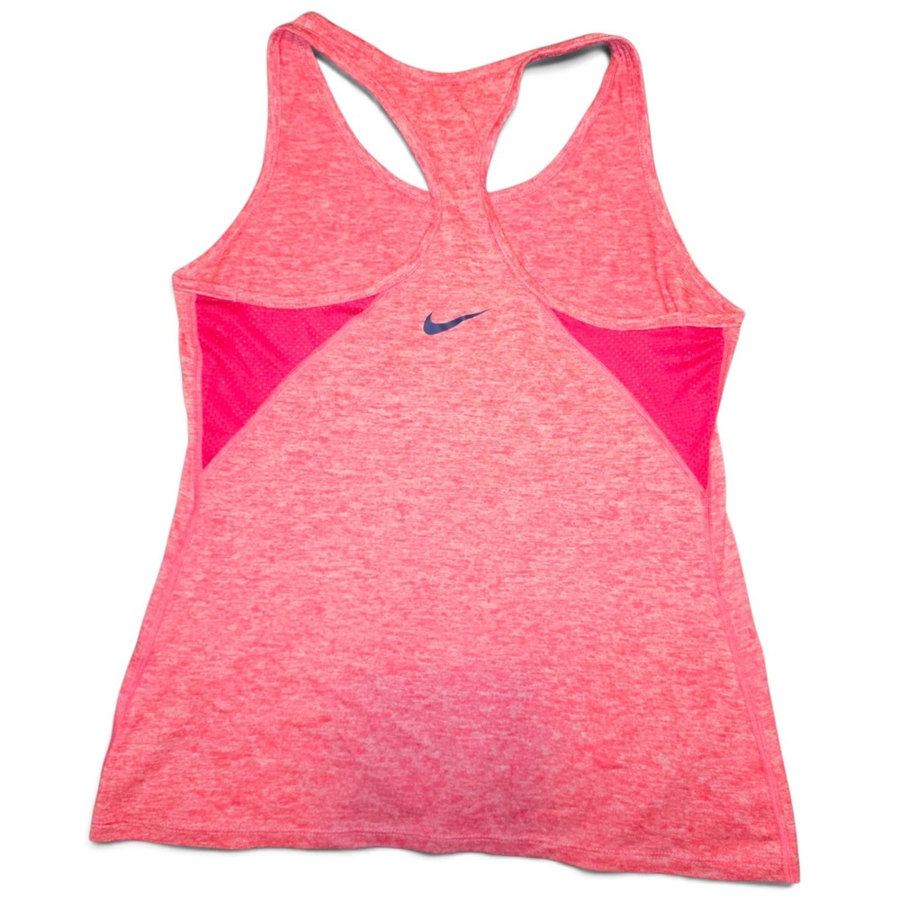Nike Tank Top Women Medium Pink Excellent Dri-FIT Racerback Mesh Workout Top